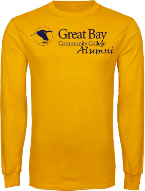 Great Bay CC Long Sleeve T Shirt Great Bay Community College   Alumni Mark - ONLINE ONLY