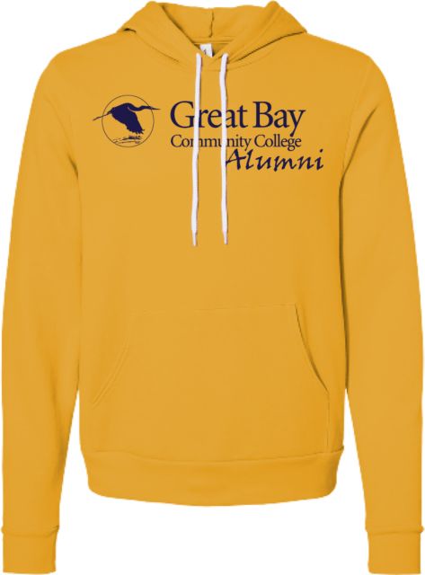Great Bay CC Bella + Canvas Fleece Hood Great Bay Community College   Alumni Mark - ONLINE ONLY