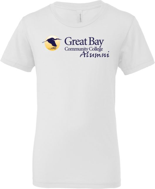 Great Bay CC Bella + Canvas Youth Jersey T Shirt Great Bay Community College Alumni Mark - ONLINE ONLY