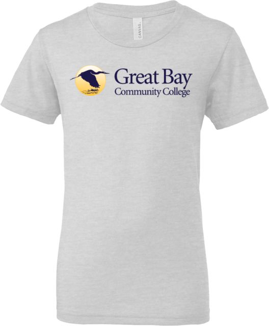 Great Bay CC Bella + Canvas Youth Jersey T Shirt Great Bay Community College   Wordmark - Full Color - ONLINE ONLY