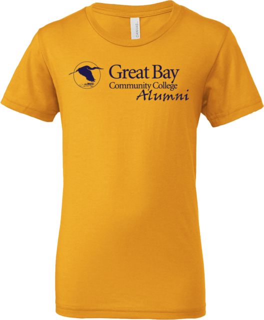 Great Bay CC Bella + Canvas Youth Jersey T Shirt Great Bay Community College   Alumni Mark - ONLINE ONLY
