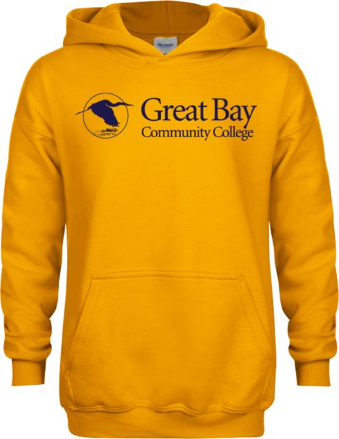 Great Bay CC Youth Fleece Hoodie Great Bay Community College   Wordmark - ONLINE ONLY