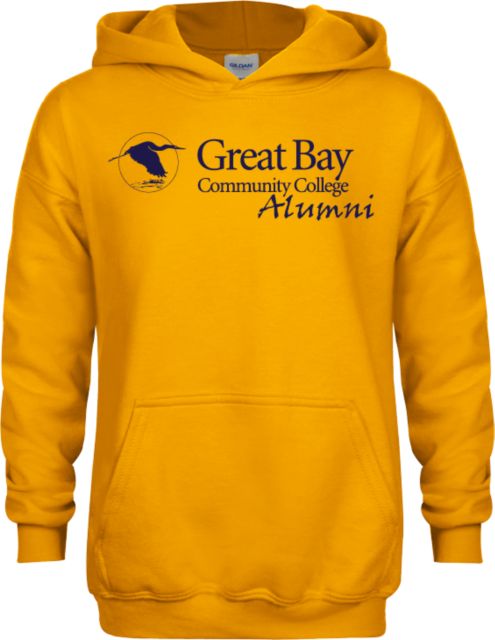 Great Bay CC Youth Fleece Hoodie Great Bay Community College   Alumni Mark - ONLINE ONLY