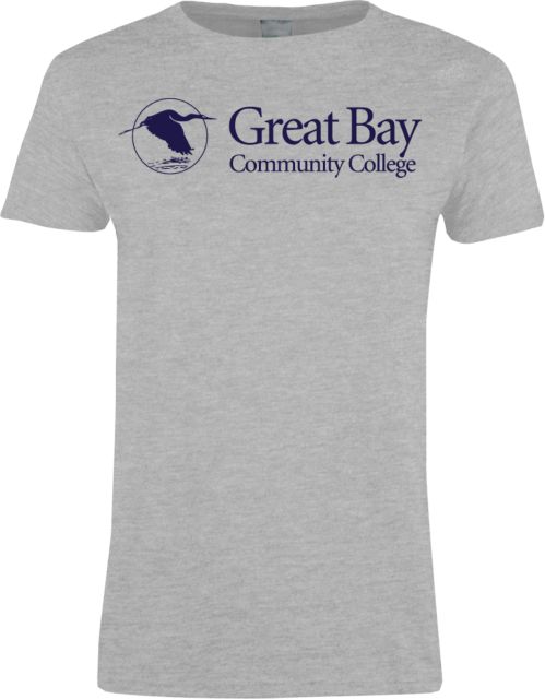 Great Bay CC Womens Short Sleeve Tee Great Bay Community College   Wordmark - ONLINE ONLY