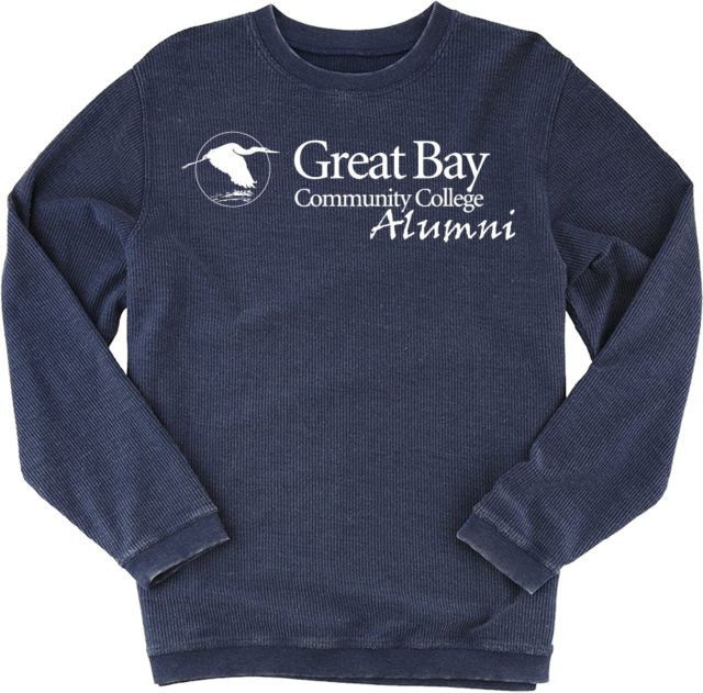 Great Bay CC Boxercraft Womens Corded Crew Great Bay Community College   Alumni Mark - ONLINE ONLY