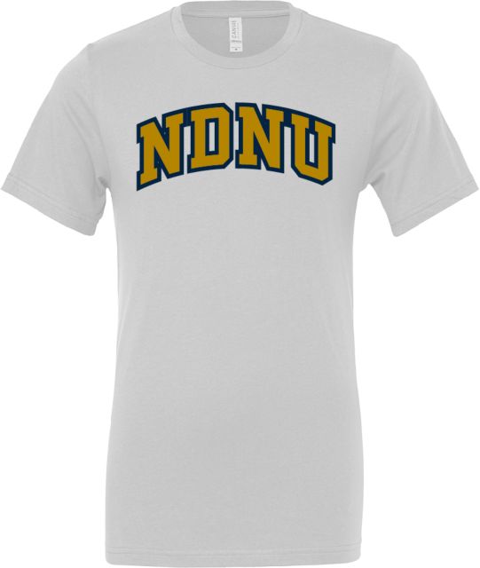 Notre Dame De Namur Bella + Canvas Jersey Cotton T Shirt Arched NDNU - ONLINE ONLY