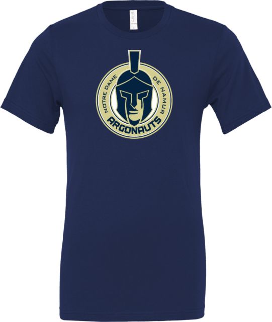 Notre Dame De Namur Bella + Canvas Jersey Cotton T Shirt Arched Notre Dame Argonauts Seal - ONLINE ONLY