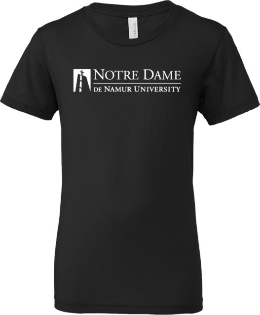 Notre Dame De Namur Bella + Canvas Youth Jersey T Shirt Notre Dame De Namur University Primary Mark - ONLINE ONLY
