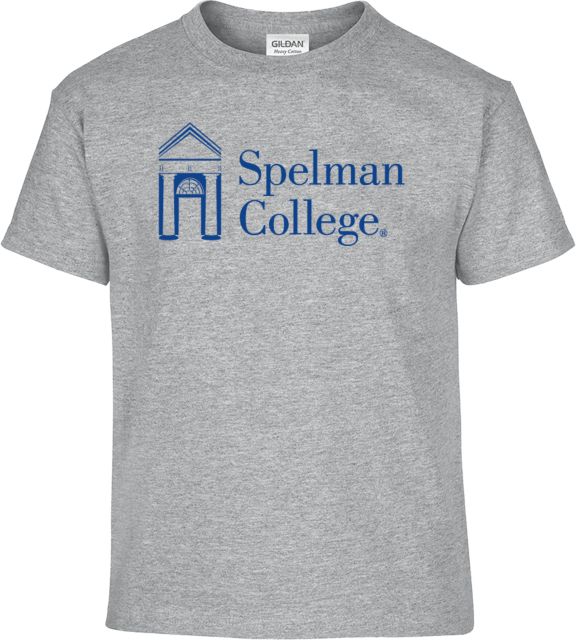Spelman College Youth T Shirt Spelman College Institutional Mark Horizontal - ONLINE ONLY