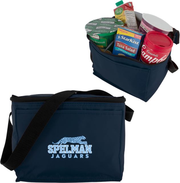 Spelman College Six Pack Cooler Spelman Jaguars Stacked Mark - ONLINE ONLY