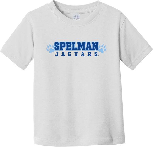 Spelman College Toddler T Shirt Spelman Jaguars with Paw Prints - ONLINE ONLY