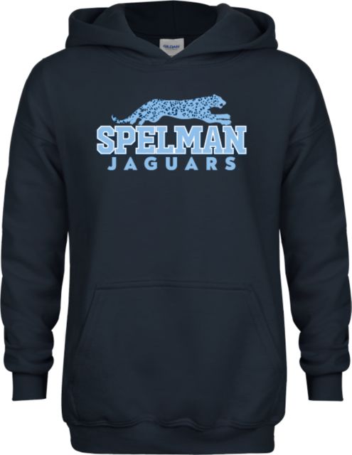 Spelman College Youth Fleece Hoodie Spelman Jaguars Stacked Mark - ONLINE ONLY