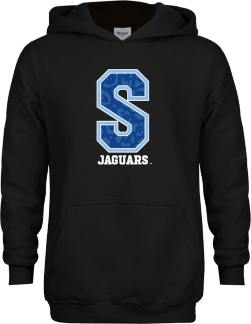 Spelman College Youth Fleece Hoodie Spelman S Jaguars with Jaguar Print - ONLINE ONLY