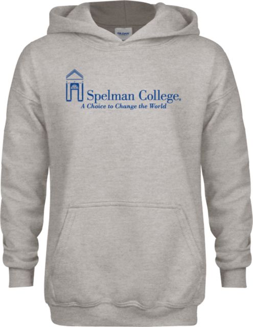 Spelman College Youth Fleece Hood Spelman College Institutional Mark with Tagline Horizontal - ONLINE ONLY