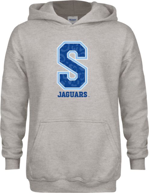 Spelman College Youth Fleece Hood Spelman S Jaguars with Jaguar Print - ONLINE ONLY
