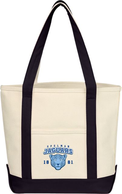 Spelman College Cotton Canvas Tote Bag Spelman Jaguars Est 1881 - ONLINE ONLY