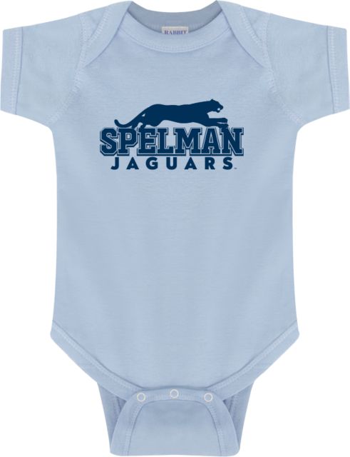 Spelman College  Infant Bodysuit Spelman Jaguars Stacked Mark - ONLINE ONLY