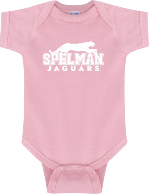 Spelman College  Infant Bodysuit Spelman Jaguars Stacked Mark - ONLINE ONLY
