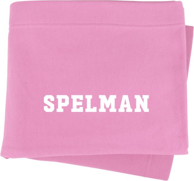 Spelman College Sweatshirt Blanket Spelman Wordmark - ONLINE ONLY