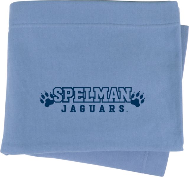 Spelman College  Sweatshirt Blanket Spelman Jaguars with Paw Prints - ONLINE ONLY