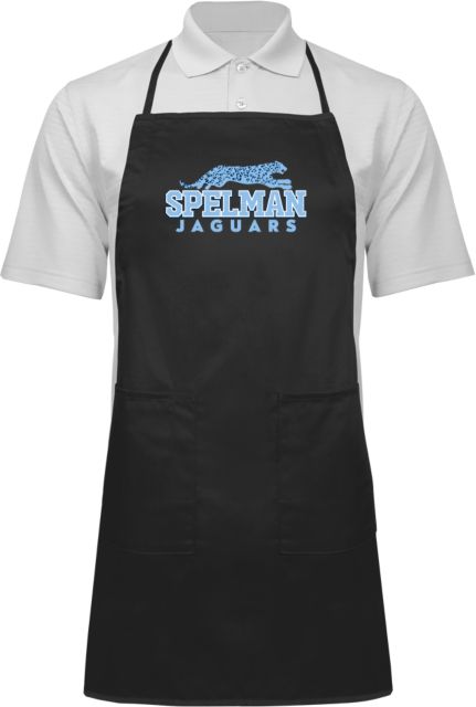 Spelman College Full Length Apron Spelman Jaguars Stacked Mark - ONLINE ONLY
