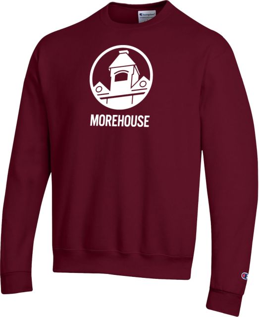 Morehouse College Champion Fleece Crew University Mark Stacked