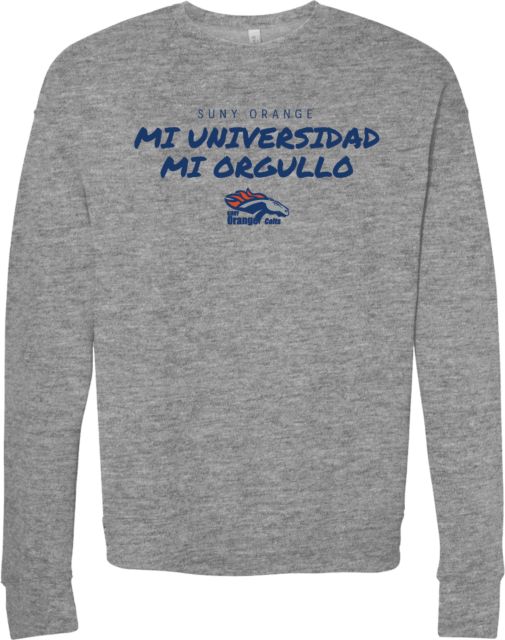 SUNY OCCC Bella + Canvas Fleece Crew Mi Universidad Mi Orgullo - ONLINE ONLY