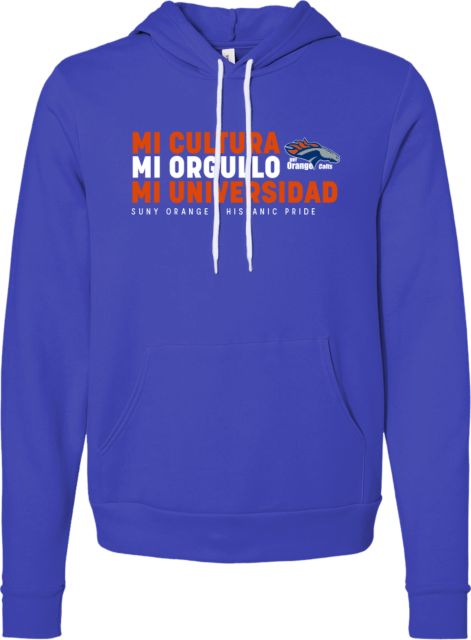 SUNY OCCC Bella + Canvas Fleece Hood Mi Cultura Mi Orgullo - ONLINE ONLY