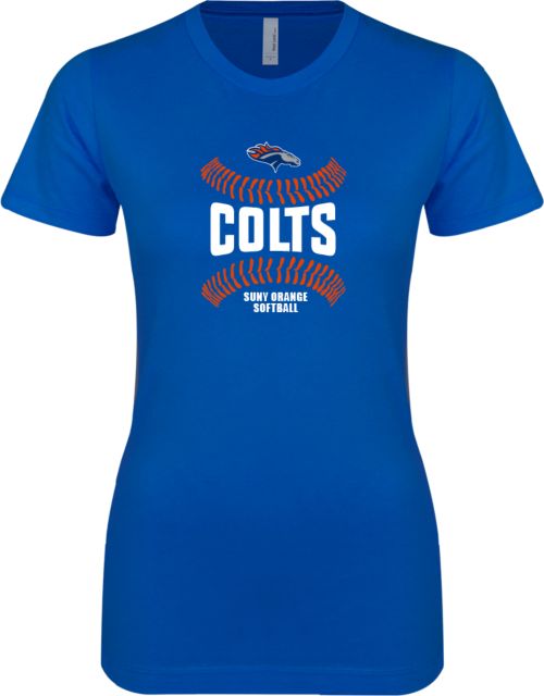 SUNY County CC Next Level Ladies SoftStyle Junior Fitted Tee Softball Design - ONLINE ONLY