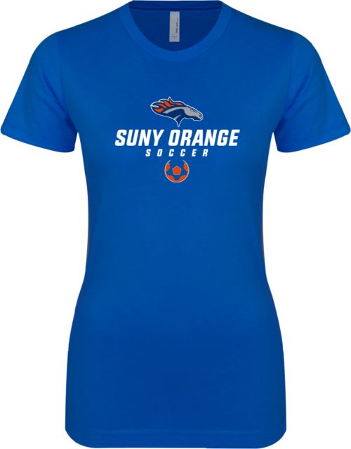 SUNY County CC Next Level Ladies SoftStyle Junior Fitted Tee Soccer Design - ONLINE ONLY