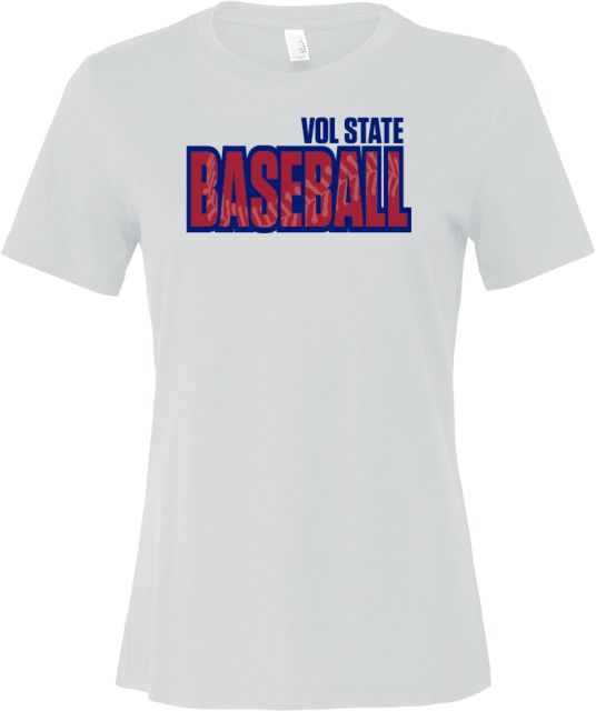Volunteer State Bella + Canvas Womens Relaxed Cotton T Shirt Vol State - Baseball Seams - ONLINE ONLY