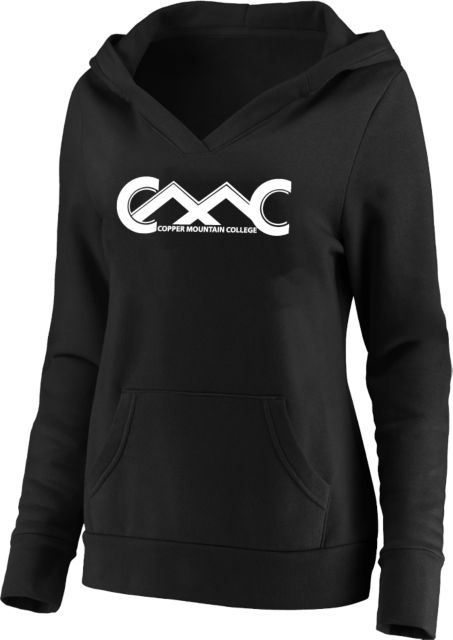 Copper Mountain Womens Plus Hoodie Copper Mountain College Primary Mark - ONLINE ONLY