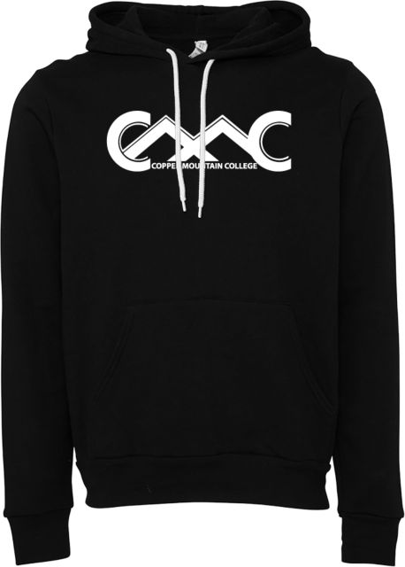 Copper Mountain Bella + Canvas Fleece Hood Copper Mountain College Primary Mark - ONLINE ONLY