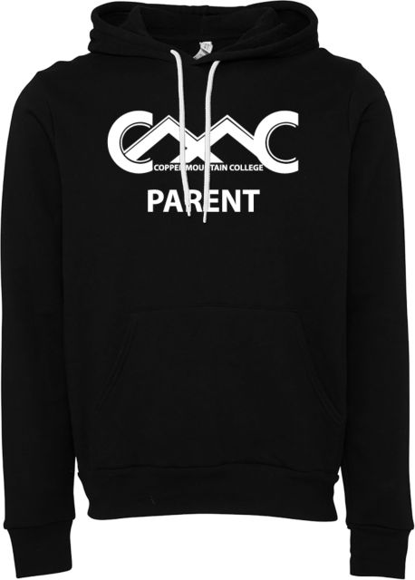 Copper Mountain Bella + Canvas Fleece Hood Copper Mountain College Parent - ONLINE ONLY