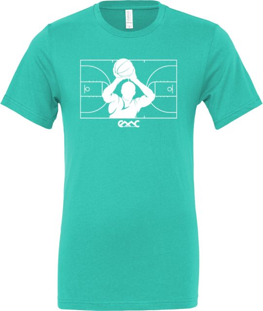 Copper Mountain Bella + Canvas Teal Jersey Cotton T Shirt Copper Mountain College Basketball - ONLINE ONLY