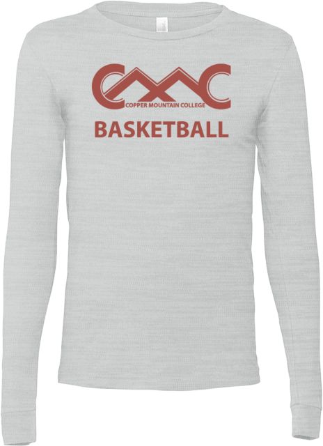 Copper Mountain Bella + Canvas Jersey Cotton Long Sleeve T Shirt Copper Mountain College Basketball - ONLINE ONLY