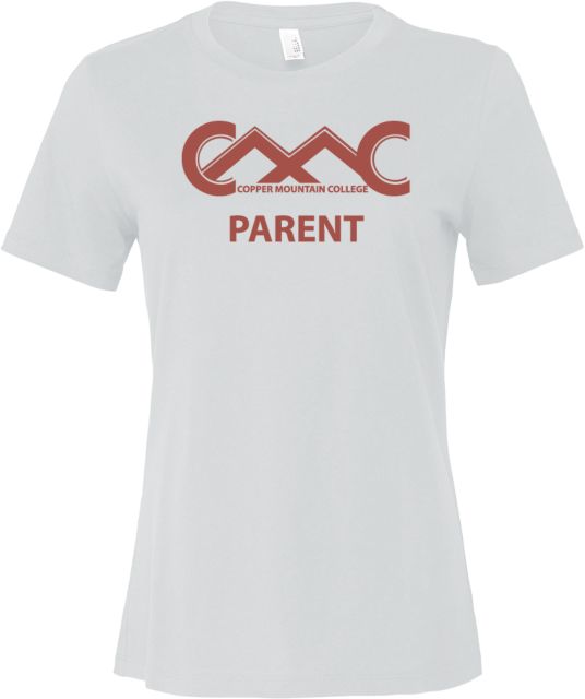Copper Mountain Bella + Canvas Womens Relaxed Cotton T Shirt Copper Mountain College Parent - ONLINE ONLY