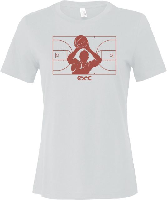 Copper Mountain Bella + Canvas Womens Relaxed Cotton T Shirt Copper Mountain College Basketball - ONLINE ONLY