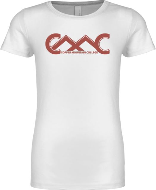 Copper Mountain Next Level Girls Fashion Fit T Shirt Copper Mountain College Primary Mark - ONLINE ONLY