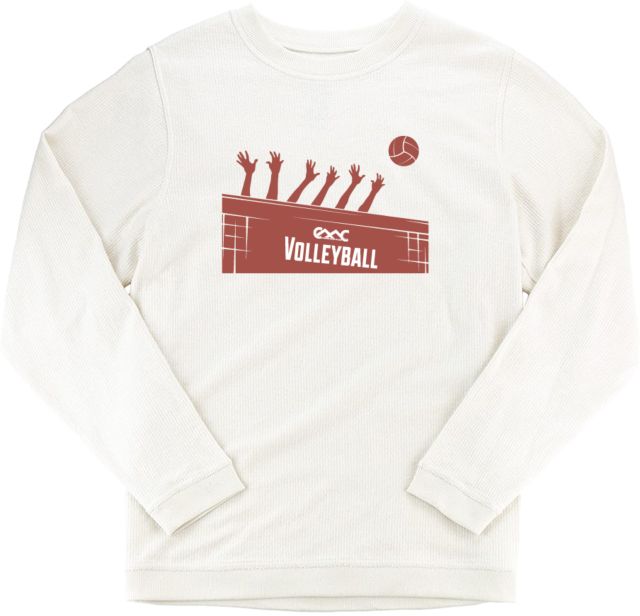 Copper Mountain Boxercraft Womens Cream Corded Crew Copper Mountain College Volleyball - ONLINE ONLY