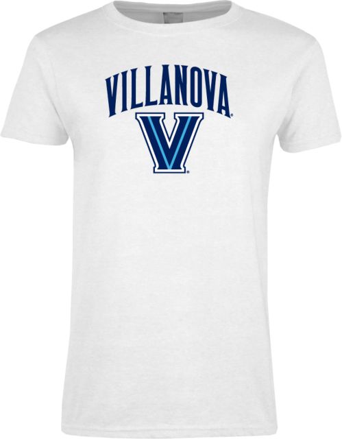 Villanova Univ Womens Short Sleeve Tee Arched Villanova V - ONLINE ONLY