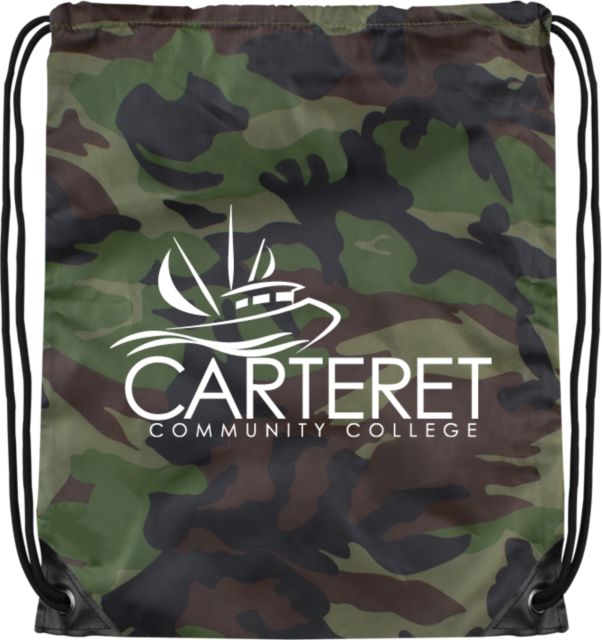 Carteret Camo Drawstring Backpack Primary Mark - ONLINE ONLY