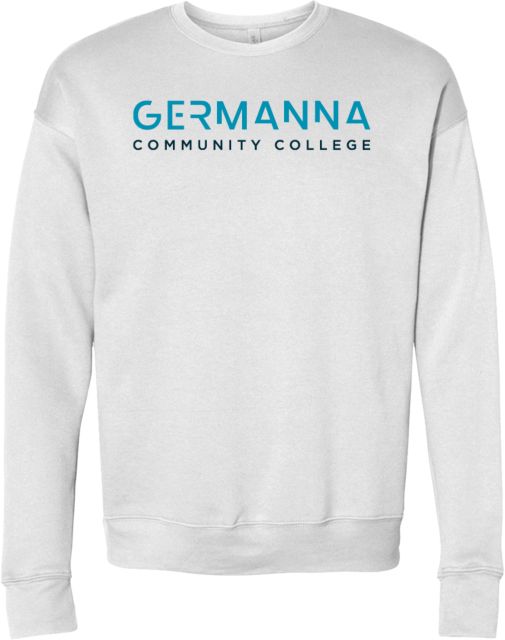 Germanna Bella + Canvas Fleece Crew Germanna Community College Blue - ONLINE ONLY