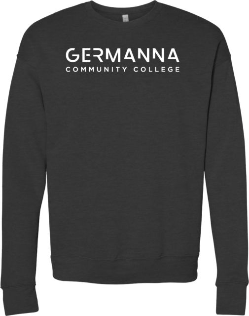 Germanna Bella + Canvas Dark Fleece Crew Germanna Community College Primary Mark - ONLINE ONLY