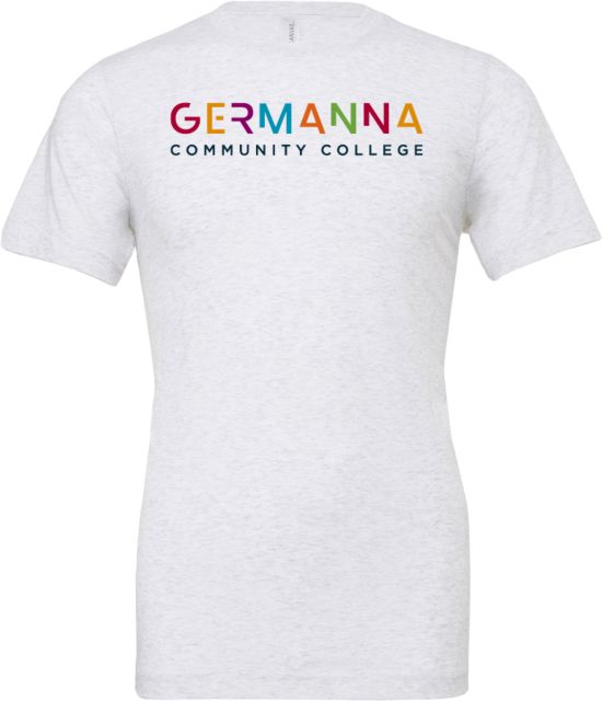 Germanna Bella + Canvas Ash Jersey Cotton T Shirt Germanna Community College Primary Mark - ONLINE ONLY