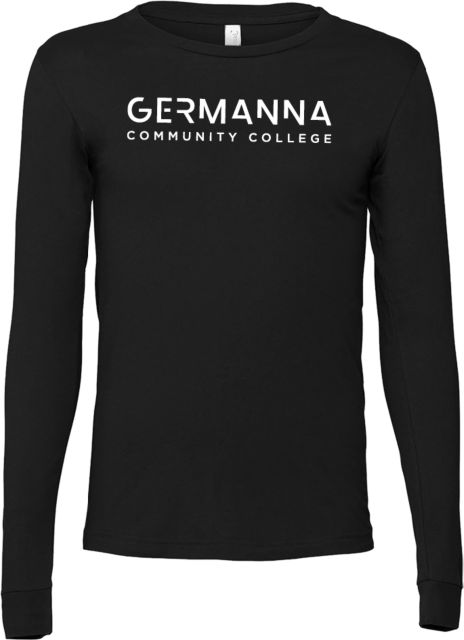 Germanna Bella + Canvas Jersey Cotton Long Sleeve T Shirt Germanna Community College Primary Mark - ONLINE ONLY