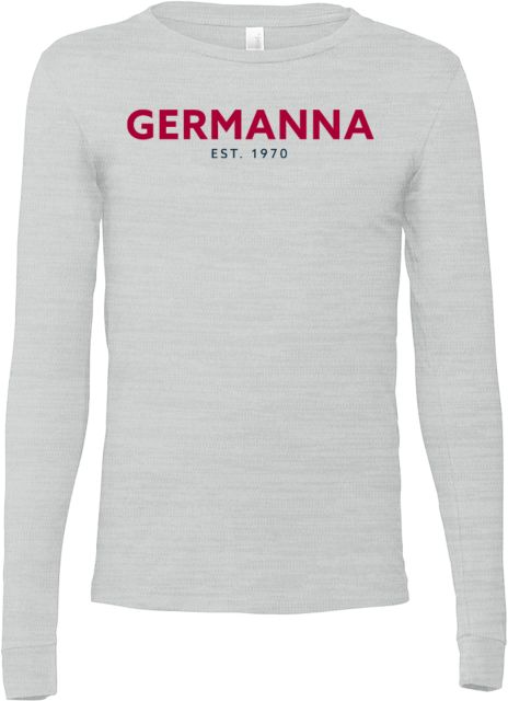 Germanna Bella + Canvas Ash Jersey Cotton Long Sleeve T Shirt Germanna Community College Primary Mark - ONLINE ONLY