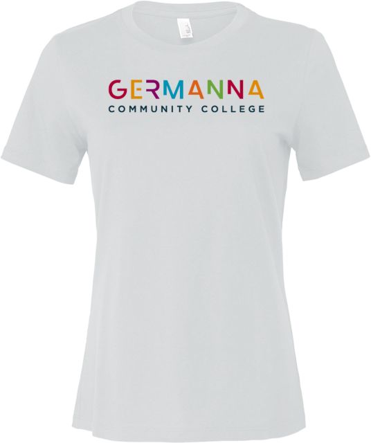 Germanna Bella + Canvas Womens Relaxed Cotton T Shirt Germanna Community College Primary Mark - ONLINE ONLY