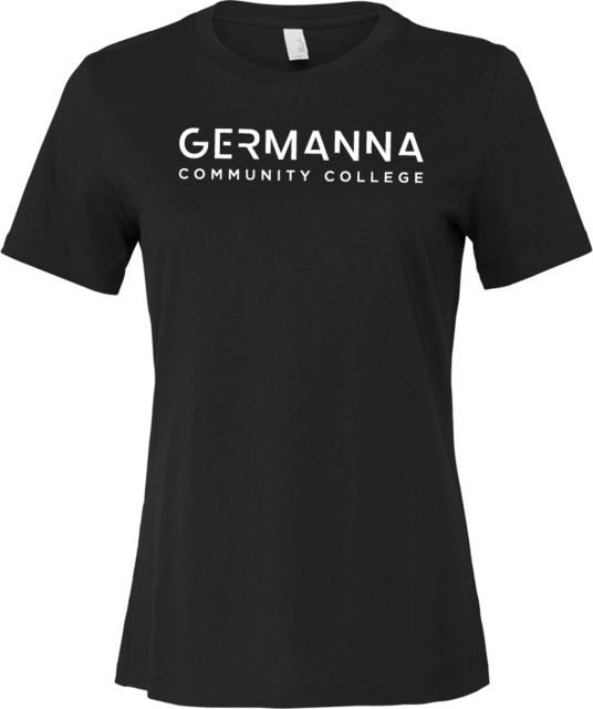 Germanna Bella + Canvas Womens Relaxed Cotton T Shirt Germanna Community College Primary Mark - ONLINE ONLY