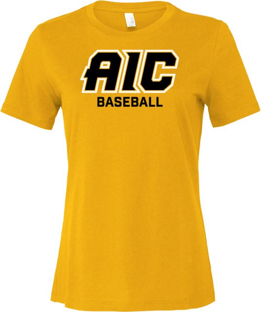 American International Bella + Canvas Womens Relaxed Cotton T Shirt AIC Baseball - ONLINE ONLY